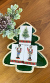 Hand Towels for Bathroom - Hand Towel Set for Christmas Decor - Embroidered Nutcrackers & Christmas Tree Finger Towel Set for New Year Gift