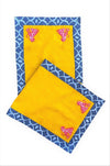 Pink Panther Pattern Table Runner - Mustard Linen Embroidered Linen Table Cloth - Unique Table Runner Decoration