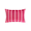 Pink Striped Throw Pillow Cover - Matching with Tiger Pattern Throw Pillow Cover - Pink Velvet Pillow Case - 14'' x 20''