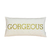 Gorgeous Pattern Throw Pillow Cover - Decorative Gold Embroidered Cushion Case