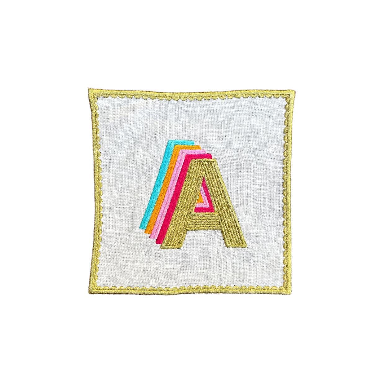 Customized Letter Linen Napkins | Personalized Wedding & Engagement Decor | Elegant Embroidery