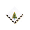 Christmas Tree Pattern Dinner Napkins – Red Beaded Service Napkins